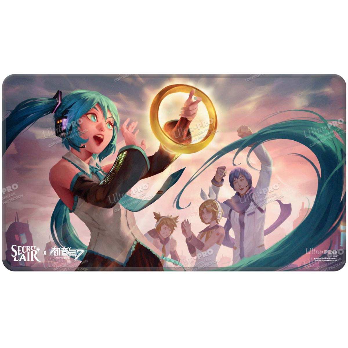 Hatsune Miku - Secret Lair - Stitched Edge Playmat for Magic: The Gathering - (Summer) Sol Ring - E - 38658 - Ultra PRO International - Ultra PRO International