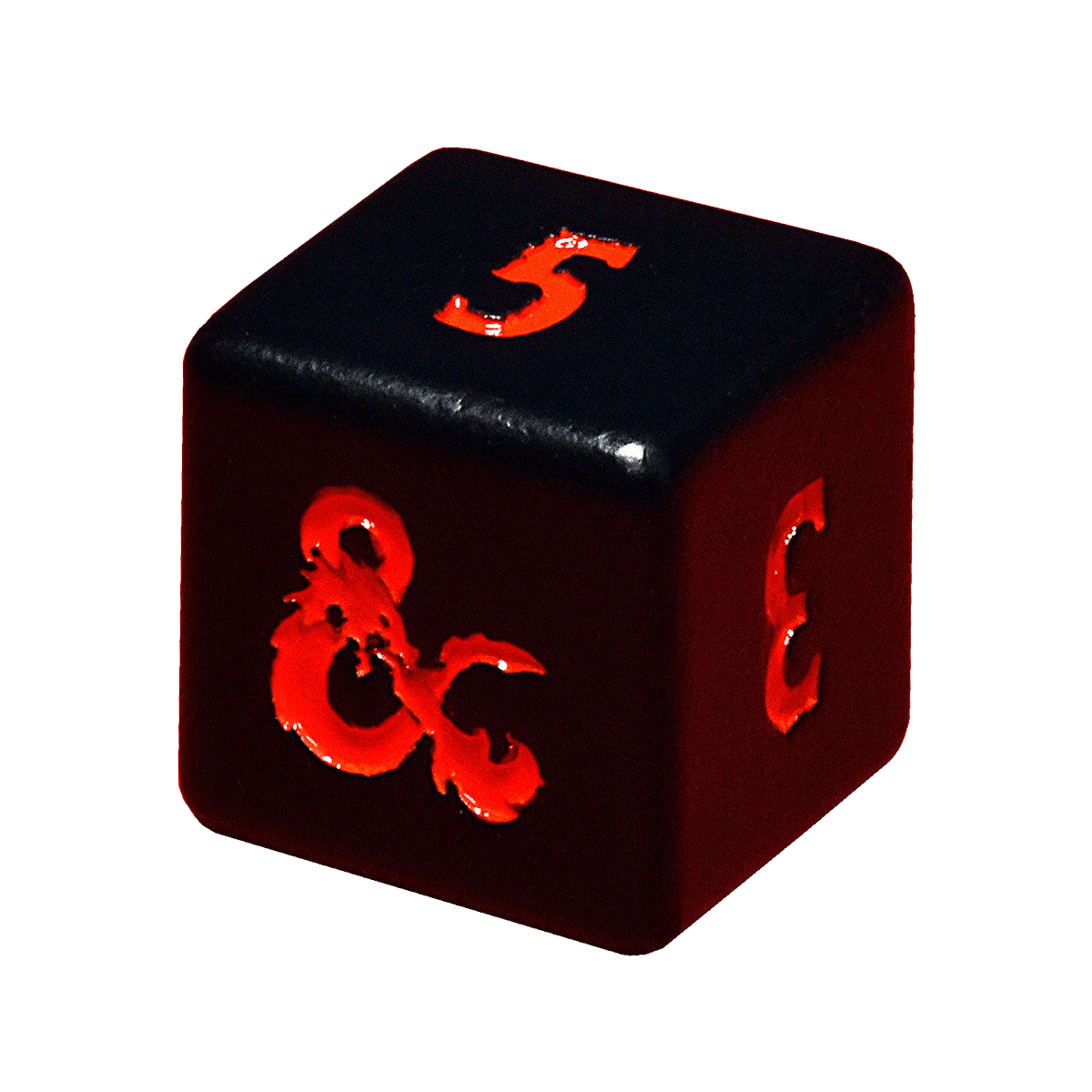 Heavy Metal Black and Red D6 Dice Set (4ct) for Dungeons & Dragons - E - 18613 - Ultra PRO - Ultra PRO International