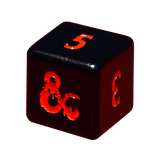 Heavy Metal Black and Red D6 Dice Set (4ct) for Dungeons & Dragons - E - 18613 - Ultra PRO - Ultra PRO International