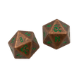 Heavy Metal Feywild Copper and Green D20 Dice Set (2ct) for Dungeons & Dragons - E - 18782 - Ultra PRO - Ultra PRO International