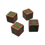 Heavy Metal Feywild Copper and Green D6 Dice Set (4ct) for Dungeons & Dragons - E - 18783 - Ultra PRO - Ultra PRO International