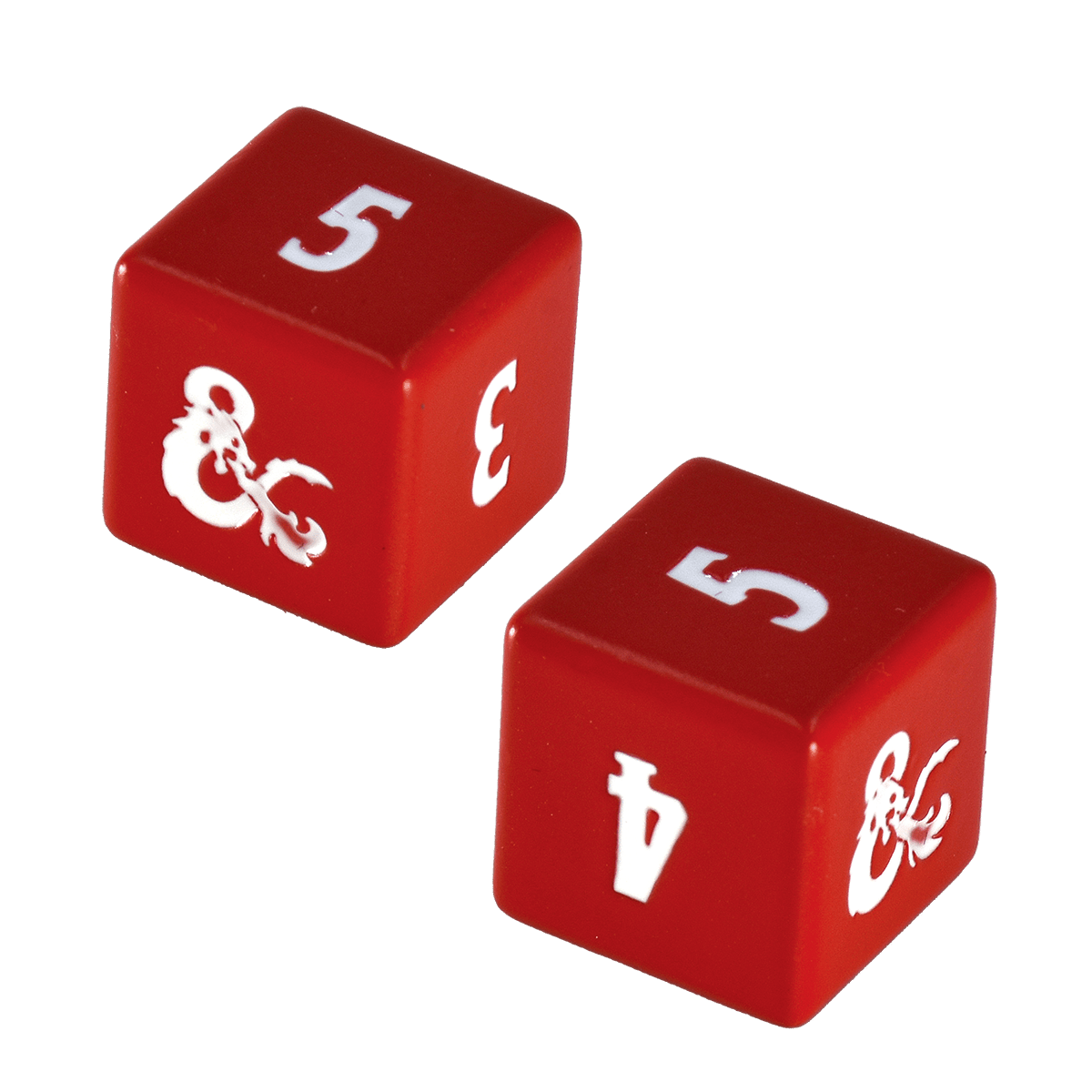 Heavy Metal Red and White D6 Dice Set (4ct) for Dungeons & Dragons - E - 18397 - Ultra PRO - Ultra PRO International