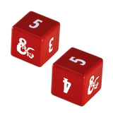 Heavy Metal Red and White D6 Dice Set (4ct) for Dungeons & Dragons - E - 18397 - Ultra PRO - Ultra PRO International