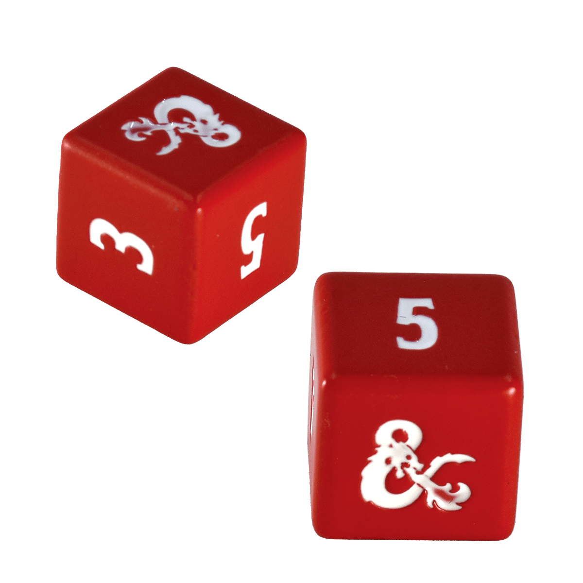 Heavy Metal Red and White D6 Dice Set (4ct) for Dungeons & Dragons - E - 18397 - Ultra PRO - Ultra PRO International