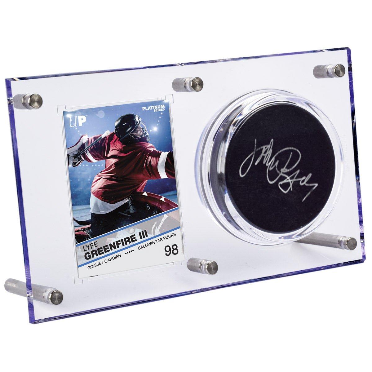 Hockey Puck & Card (120PT) Clear Flip Display Case - E - 85674 - Ultra PRO - Ultra PRO International