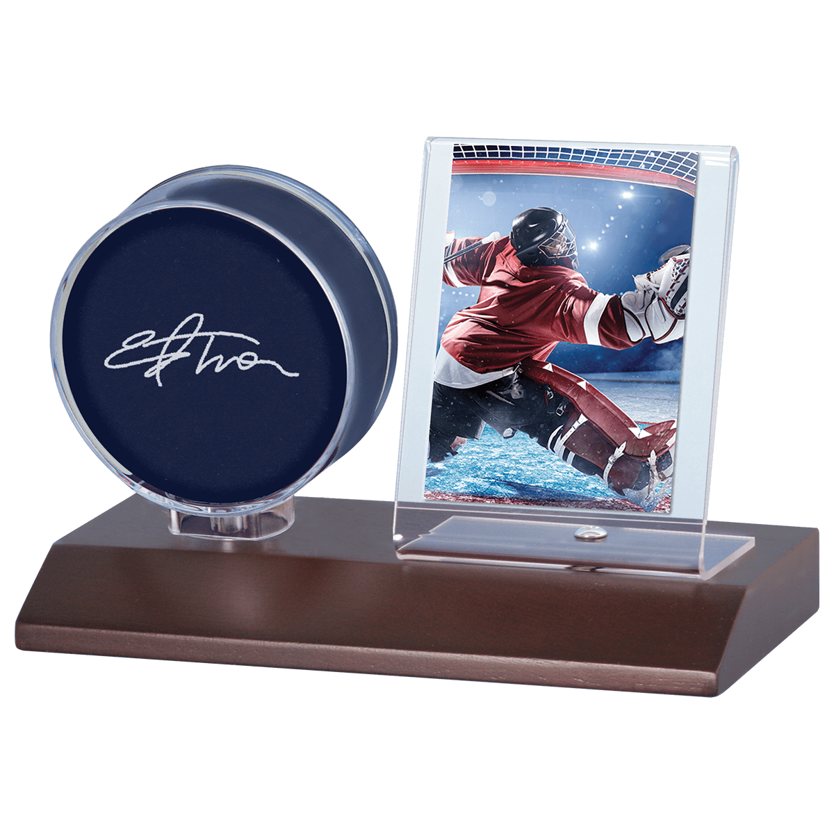 Hockey Puck & Card Wood Display Holder - E - 81676 - Ultra PRO - Ultra PRO International