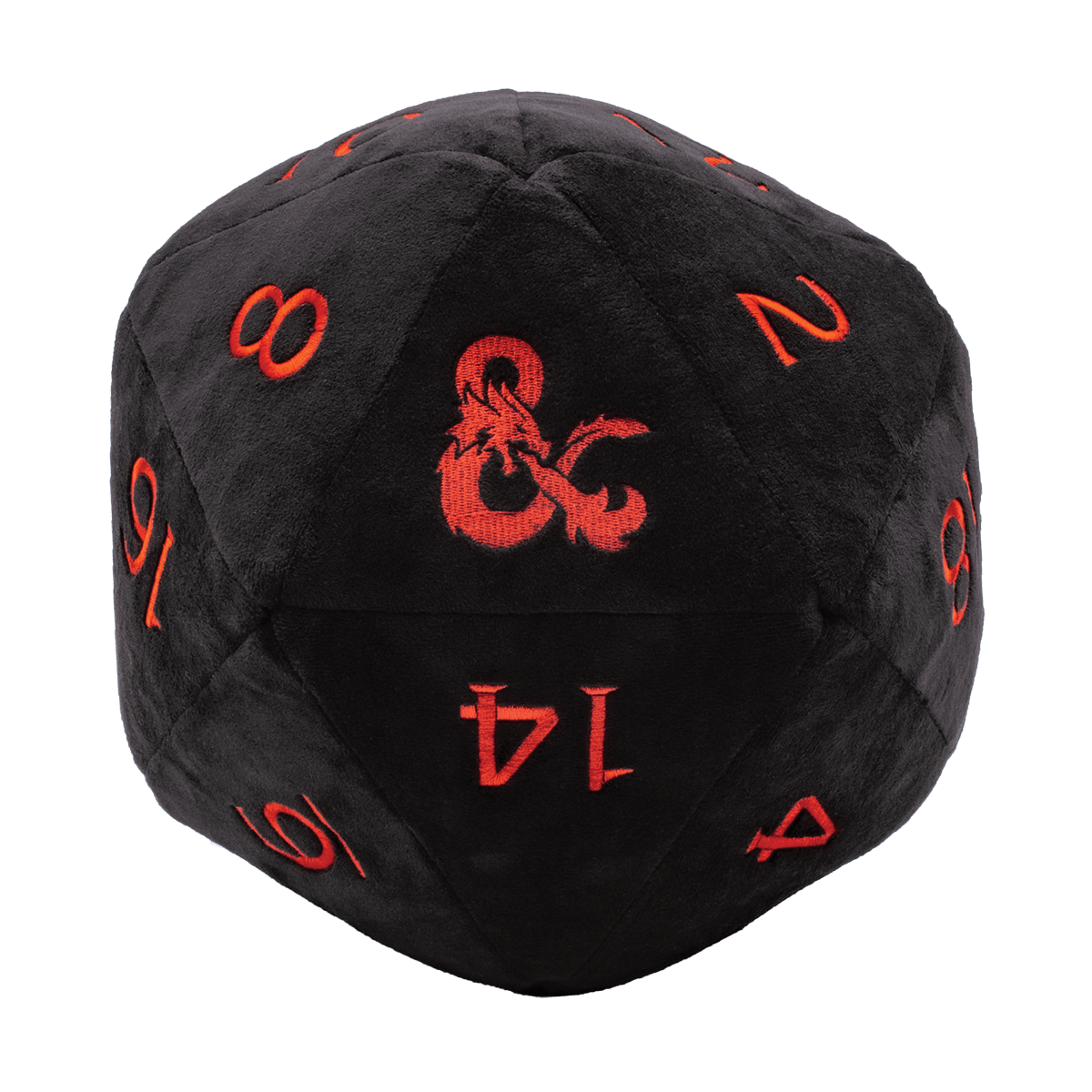 Jumbo Black D20 Novelty Dice Plush for Dungeons & Dragons - E - 18356 - Ultra PRO - Ultra PRO International