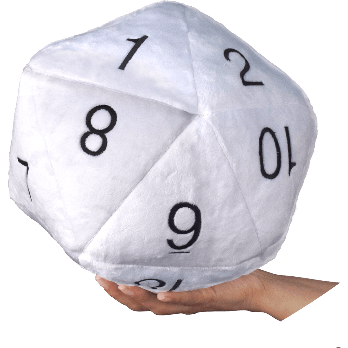 Jumbo White D20 Novelty Dice Plush - E - 84949 - Ultra PRO - Ultra PRO International