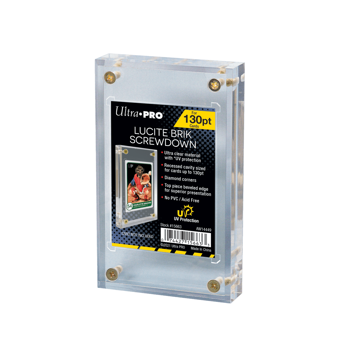 Lucite Brik UV Screwdown 130PT - E - 15663 - Ultra PRO - Ultra PRO International