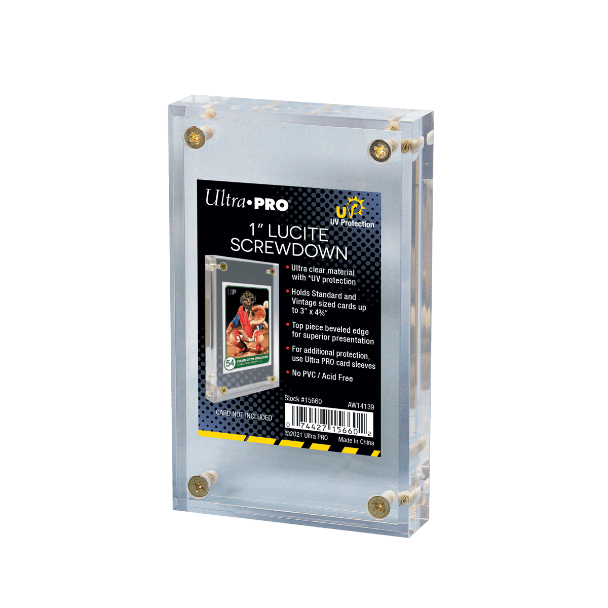 Lucite UV 1" Screwdown - E - 15660 - Ultra PRO - Ultra PRO International