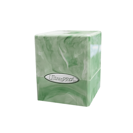 Marble Satin Cube - Lime Green / White - E - 16352 - Ultra PRO - Ultra PRO International