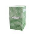 Marble Satin Tower Deck Box - Lime Green / White - E - 16346 - Ultra PRO - Ultra PRO International