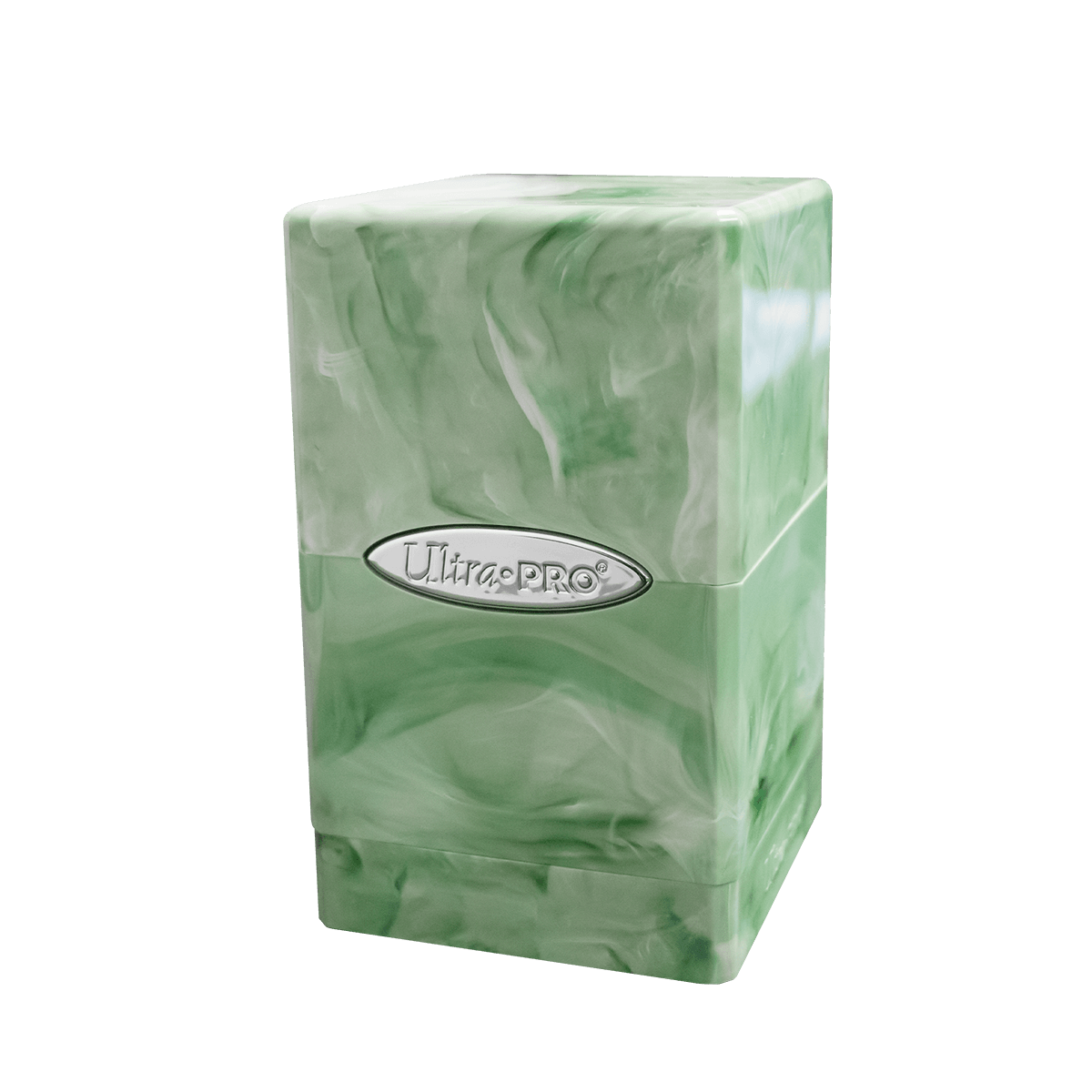 Marble Satin Tower Deck Box - Lime Green / White - E - 16346 - Ultra PRO - Ultra PRO International