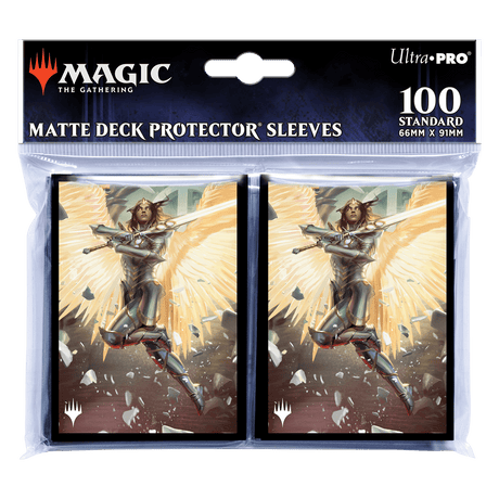 March of the Machine Archangel Elspeth Standard Deck Protector Sleeves (100ct) for Magic: The Gathering - E - 19745 - Ultra PRO - Ultra PRO International