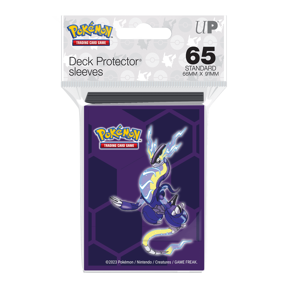 Miraidon Standard Deck Protector Sleeves (65ct) for Pokemon - E - 16189 - Ultra PRO - Ultra PRO International