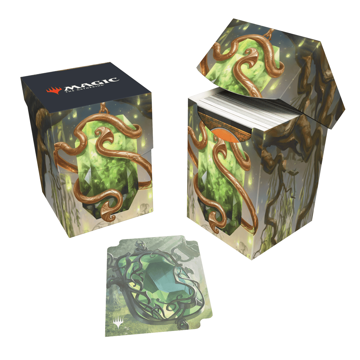 Modern Horizons 3 Emerald Medallion 100+ Deck Box® for Magic: The Gathering - E - 38417 - Ultra PRO International - Ultra PRO International