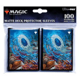 Modern Horizons 3 Sapphire Medallion Deck Protector Sleeves (100ct) for Magic: The Gathering - E - 38405 - Ultra PRO International - Ultra PRO International