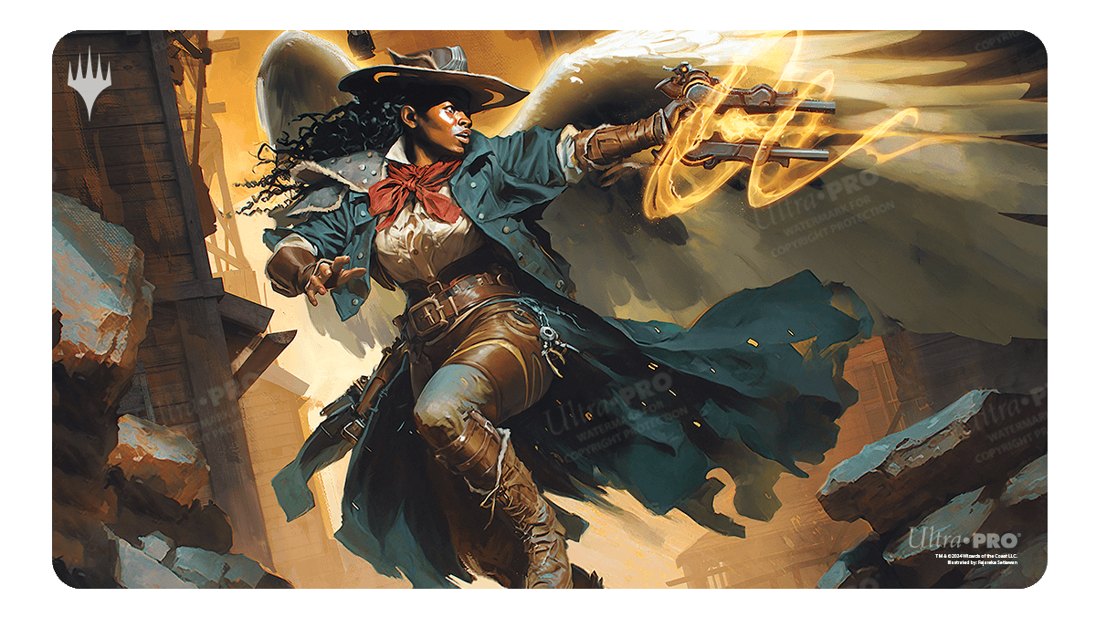 Outlaws of Thunder Junction Archangel of Tithes Standard Gaming Playmat for Magic: The Gathering - E - 38392 - Ultra PRO International - Ultra PRO International