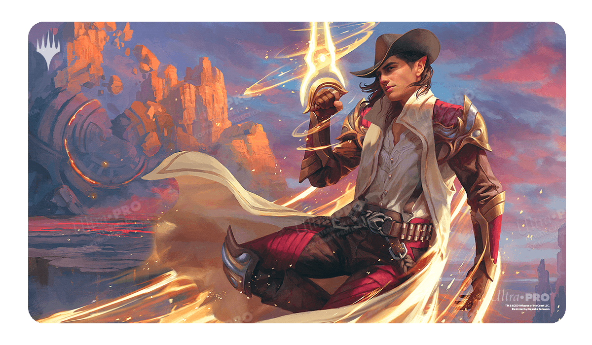 Outlaws of Thunder Junction Kellan, the Kid Key Art Standard Gaming Playmat for Magic: The Gathering - E - 38388 - Ultra PRO International - Ultra PRO International