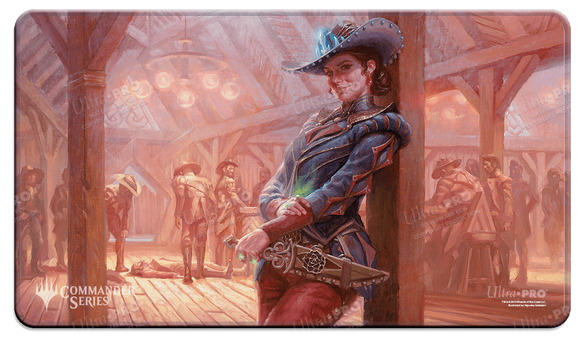 Outlaws of Thunder Junction Marchesa, Dealer of Death Stitched Edge Playmat for Magic: The Gathering - E - 38399 - Ultra PRO International - Ultra PRO International