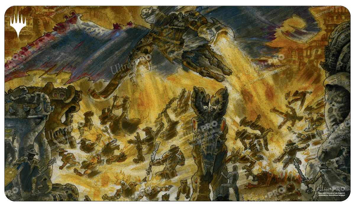 Outlaws of Thunder Junction Pitiless Carnage Standard Gaming Playmat for Magic: The Gathering - E - 38395 - Ultra PRO International - Ultra PRO International