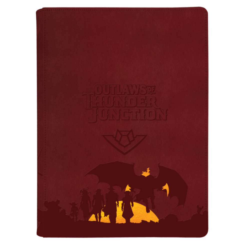 Outlaws of Thunder Junction Set Symbol and Gang Silhouette 9 - Pocket Premium Zippered PRO - Binder for Magic: The Gathering - E - 38373 - Ultra PRO International - Ultra PRO International