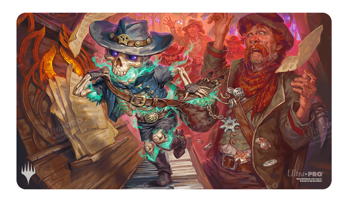 Outlaws of Thunder Junction Tinybones, the Pickpocket Key Art Standard Gaming Playmat for Magic: The Gathering - E - 38386 - Ultra PRO International - Ultra PRO International