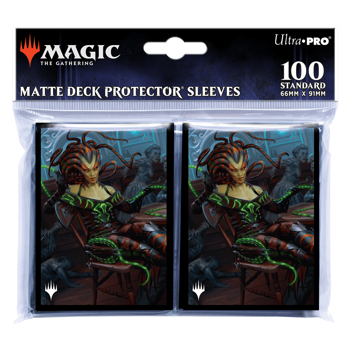 Outlaws of Thunder Junction Vraska, the Silencer Key Art Deck Protector Sleeves (100ct) for Magic: The Gathering - E - 38355 - Ultra PRO International - Ultra PRO International