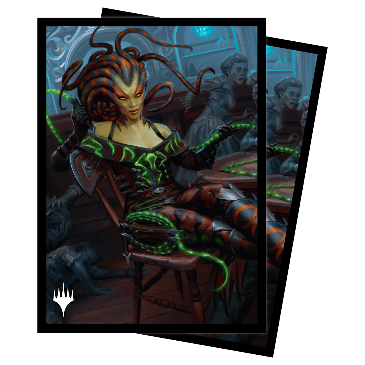 Outlaws of Thunder Junction Vraska, the Silencer Key Art Deck Protector Sleeves (100ct) for Magic: The Gathering - E - 38355 - Ultra PRO International - Ultra PRO International