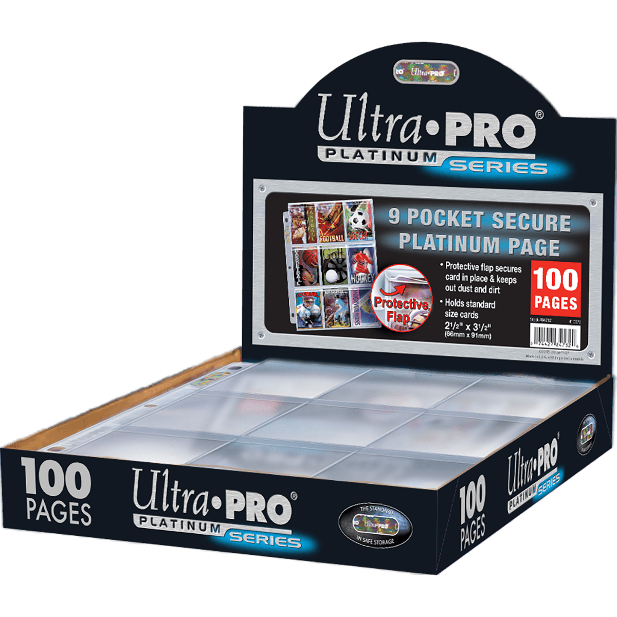 Platinum Series 9 - Pocket Secure Pages (100ct) for Standard Size Cards - E - 84732 - Ultra PRO - Ultra PRO International