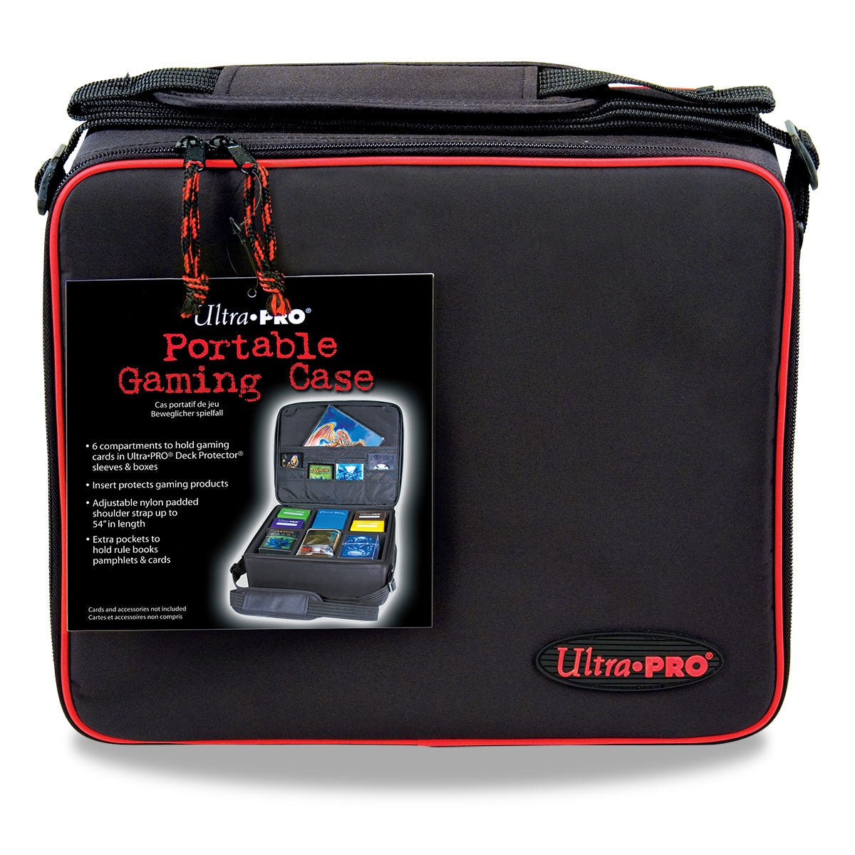 Portable Gaming Case with Red Trim - E - 81127 - 2 - Ultra PRO - Ultra PRO International