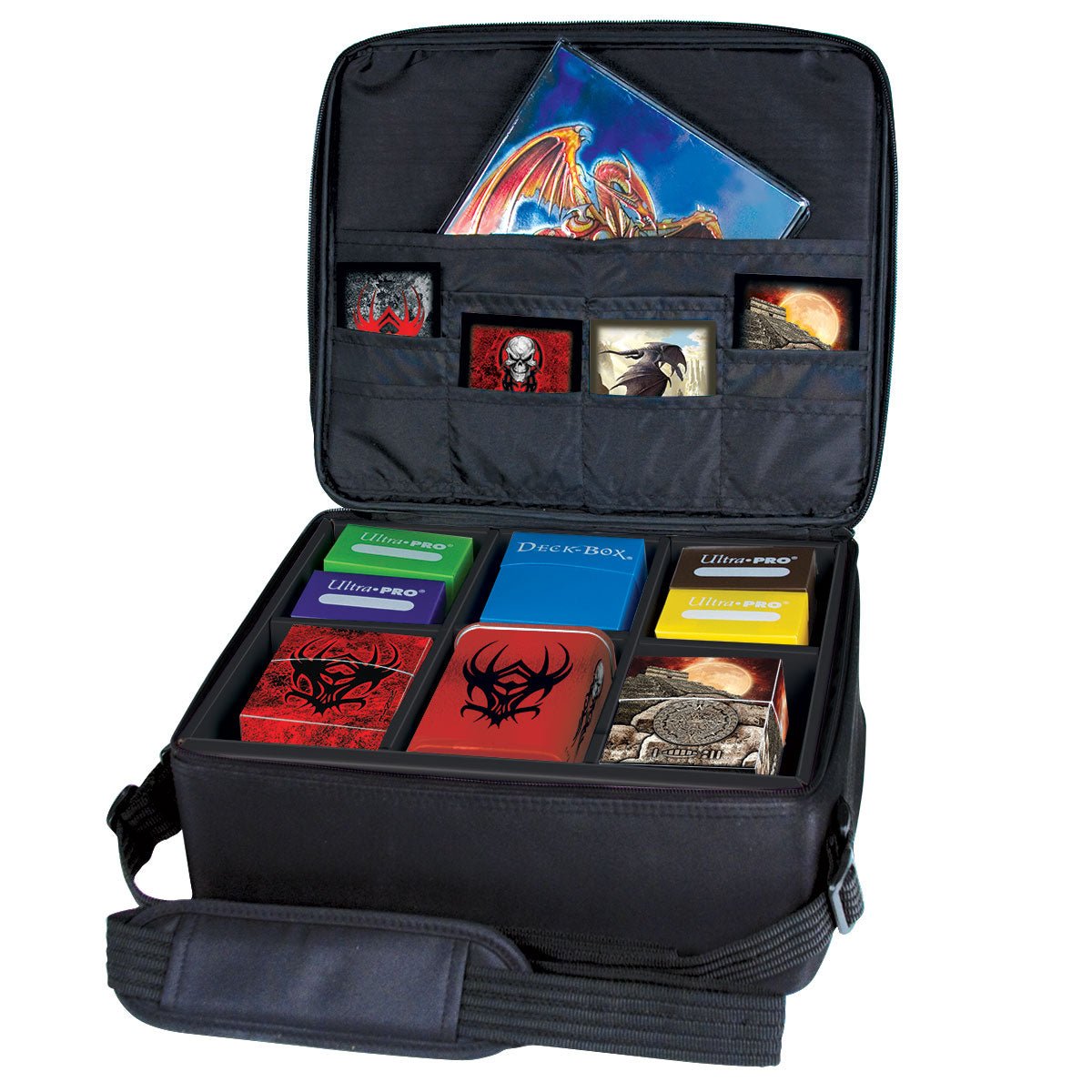 Portable Gaming Case with Red Trim - E - 81127 - 2 - Ultra PRO - Ultra PRO International