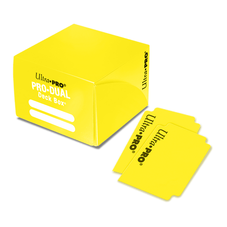 PRO Dual Standard Yellow Deck Box - E - 84692 - Ultra PRO - Ultra PRO International