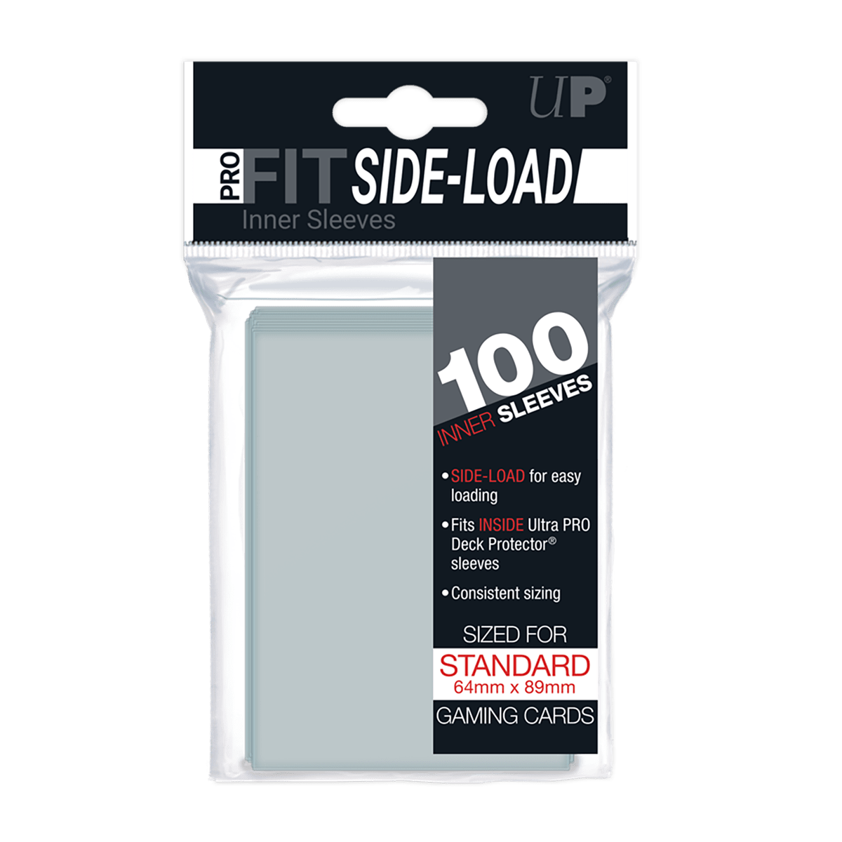 PRO - Fit Side - Load Standard Deck Inner Sleeves (100ct) - E - 84649 - Ultra PRO - Ultra PRO International