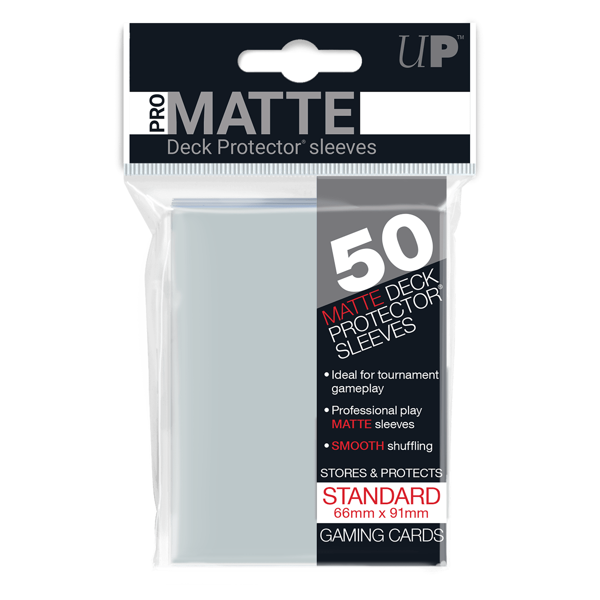 PRO - Matte Standard Deck Protector Sleeves: Clear - E - 84490 - Ultra PRO - Ultra PRO International