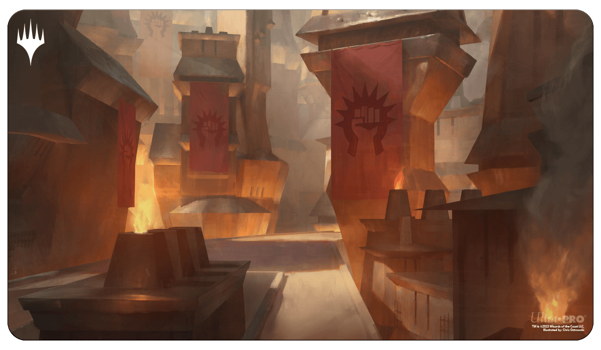 Ravnica Remastered Boros Legion Sacred Foundry Standard Gaming Playmat for Magic: The Gathering - E - 38247 - Ultra PRO - Ultra PRO International