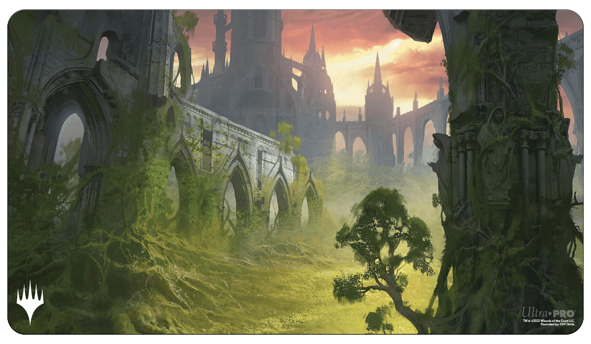 Ravnica Remastered Gruul Clans Stomping Ground Standard Gaming Playmat for Magic: The Gathering - E - 38246 - Ultra PRO - Ultra PRO International