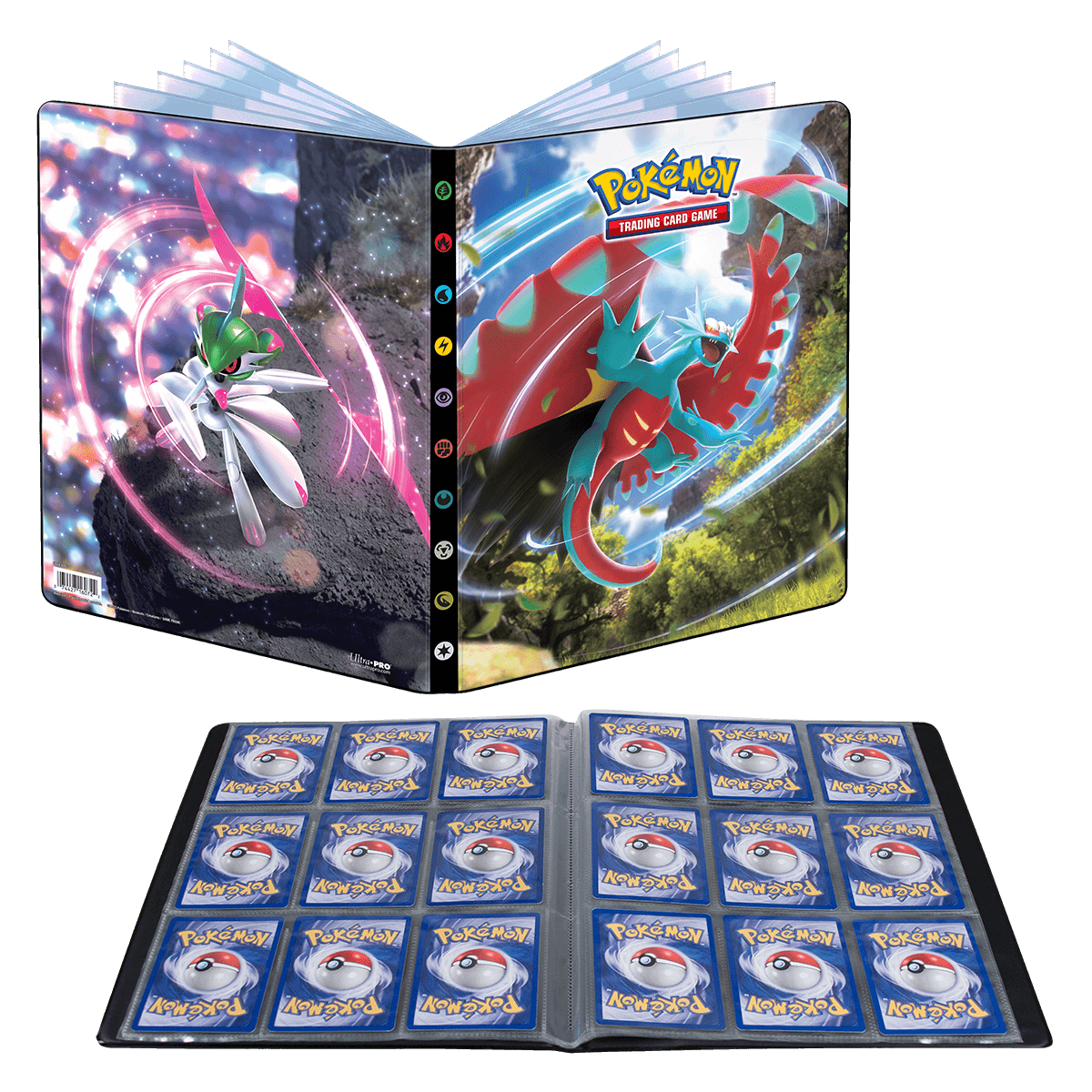 Scarlet and Violet Roaring Moon and Iron Valiant 9 - Pocket Portfolio for PokÃ©mon - E - 16072 - Ultra PRO - Ultra PRO International