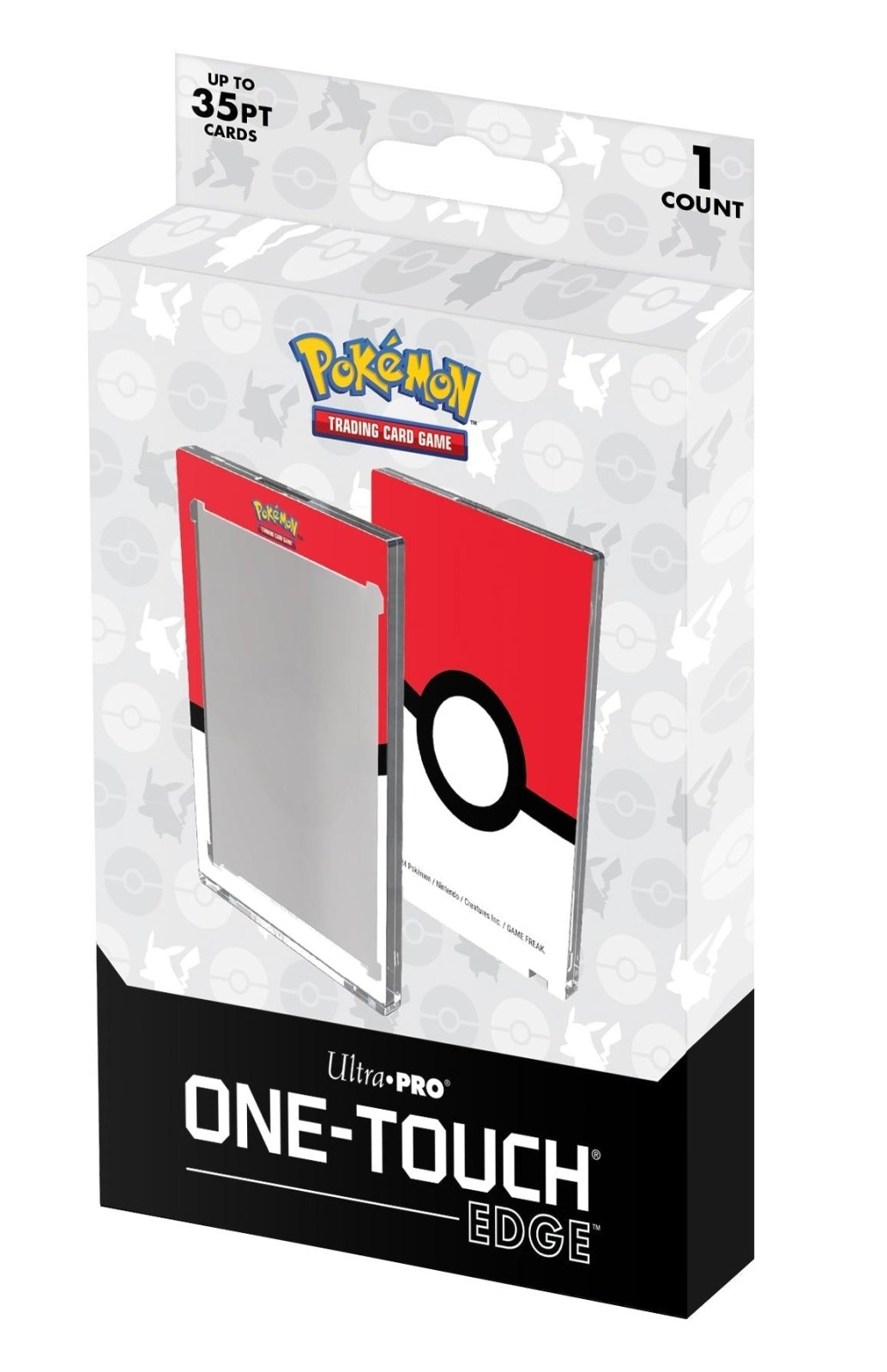 Single 35pt ONE - TOUCH Edge - Poké Ball Printed Magnetic Card Holder for Pokémon - E - 16421 - Ultra PRO International - Ultra PRO International