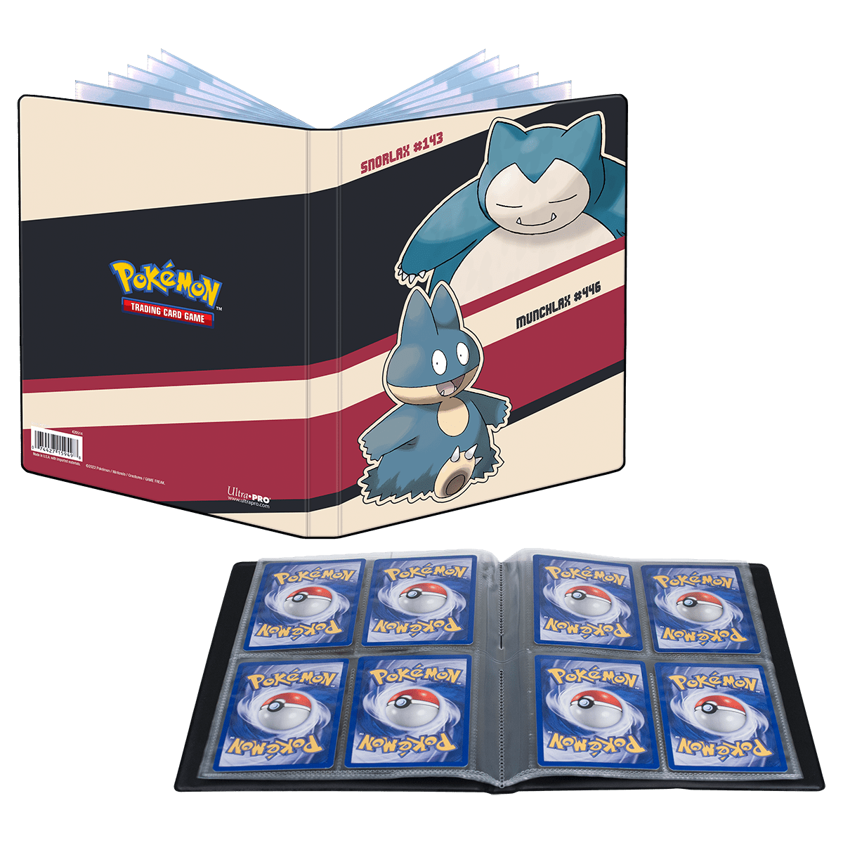 Snorlax and Munchlax 4 - Pocket Portfolio for PokÃ©mon - E - 15949 - Ultra PRO - Ultra PRO International