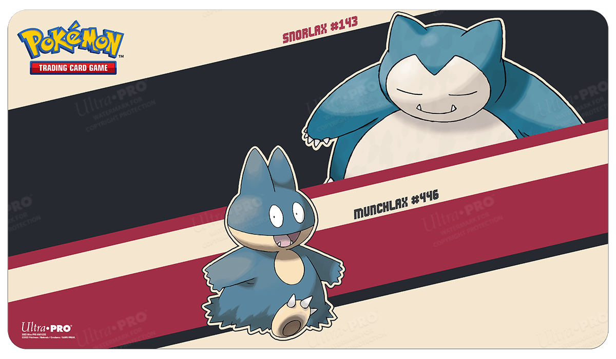 Snorlax and Munchlax Standard Gaming Playmat Mousepad for Pokemon - E - 15948 - Ultra PRO - Ultra PRO International