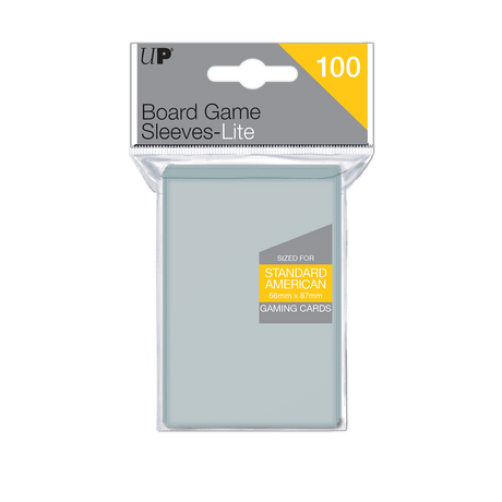 Standard American Lite Board Game Sleeves (100ct) for 56mm x 87mm Cards - E - 85943 - Ultra PRO - Ultra PRO International