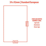 Standard European Board Game Sleeves (50ct) for 59mm x 92mm Cards - E - 82602 - 1 - Ultra PRO - Ultra PRO International