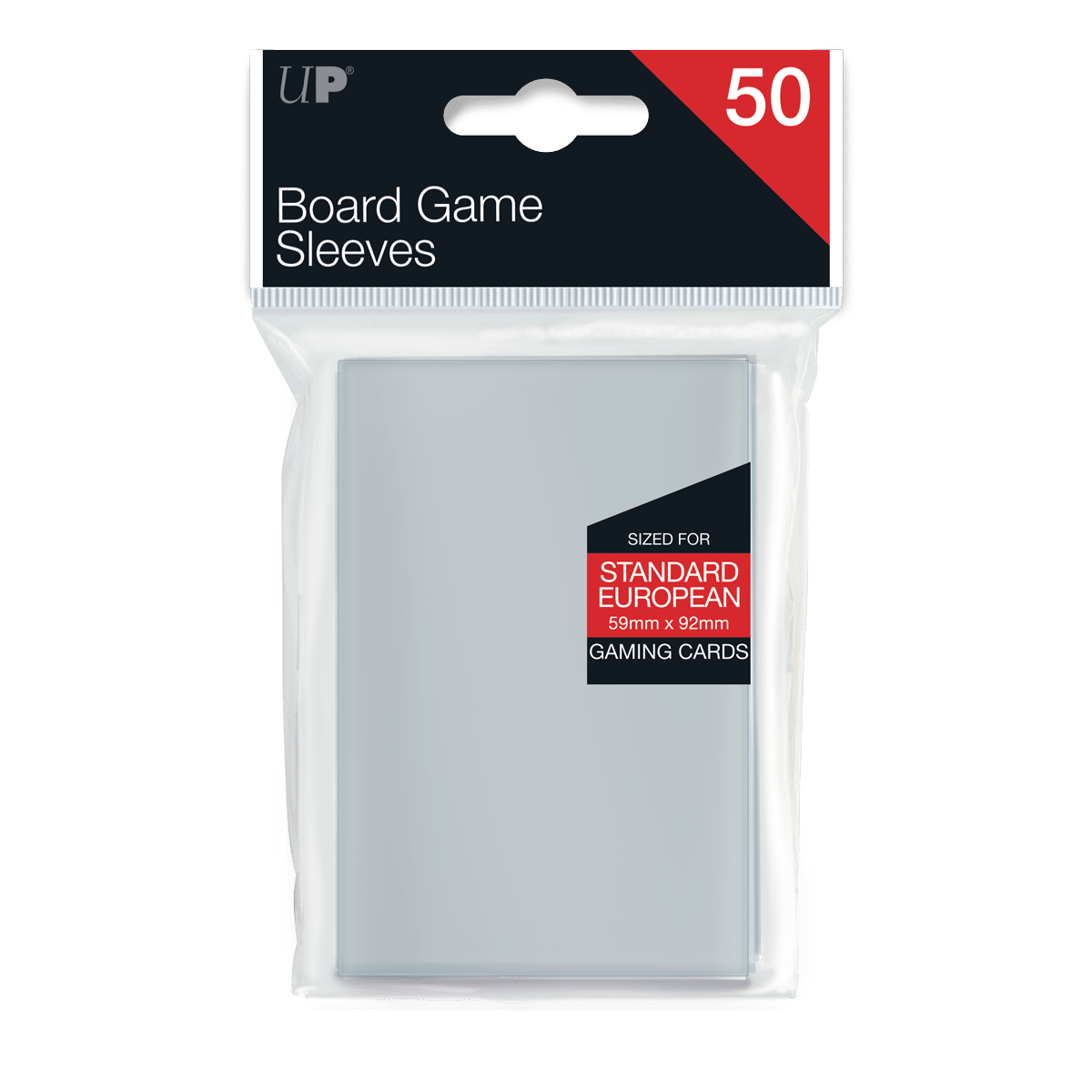 Standard European Board Game Sleeves (50ct) for 59mm x 92mm Cards - E - 82602 - 1 - Ultra PRO - Ultra PRO International