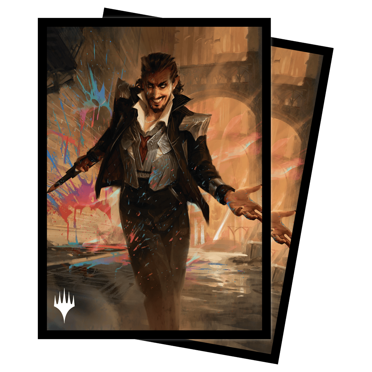 Streets of New Capenna Anhelo the Deacon Commander Standard Deck Protector Sleeves (100ct) for Magic: The Gathering - E - 19350 - Ultra PRO - Ultra PRO International