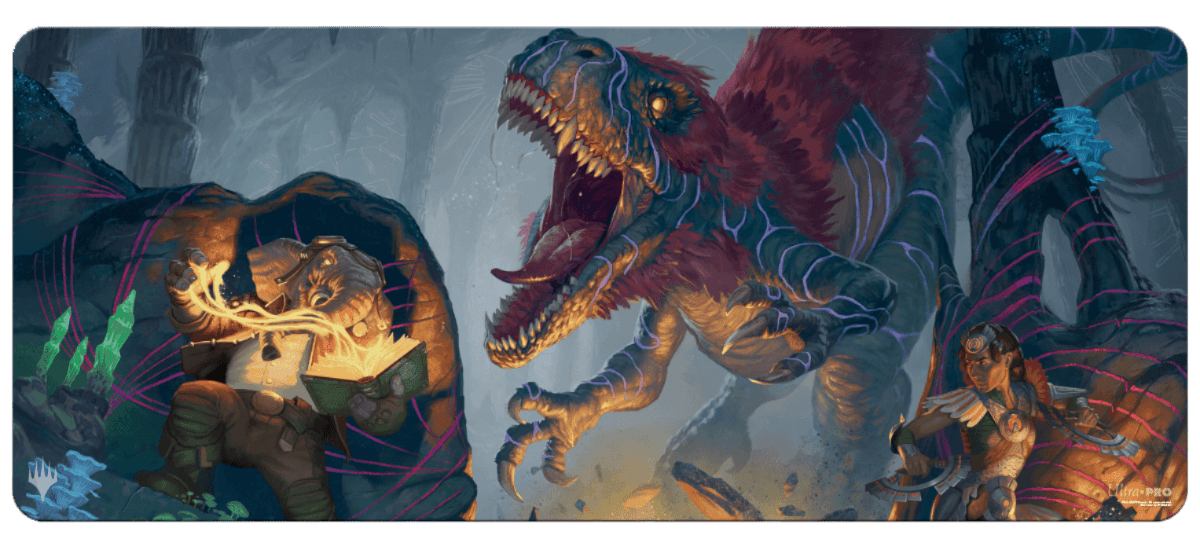 The Lost Caverns of Ixalan Dinosaur and Quintorius Kand 6ft Table Playmat for Magic: The Gathering - E - 38086 - Ultra PRO - Ultra PRO International