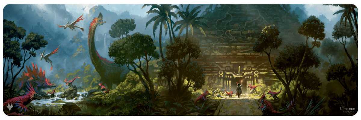 The Lost Caverns of Ixalan Dinosaur Temple 8ft Table Playmat for Magic: The Gathering - E - 38087 - Ultra PRO - Ultra PRO International