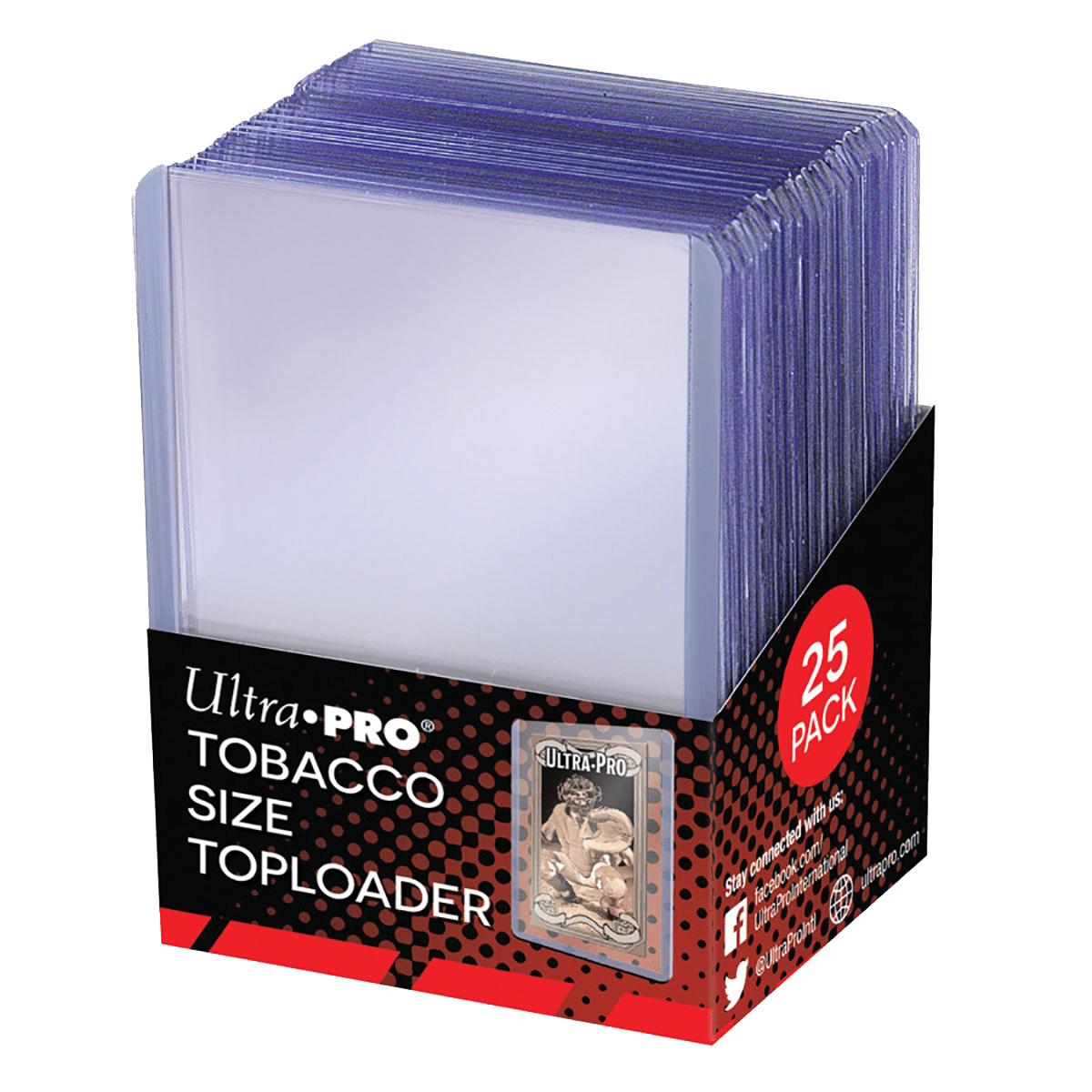 Tobacco Size Toploaders (25ct) - E - 84869 - Ultra PRO - Ultra PRO International