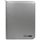 Ultra PRO 9 - Pocket Zippered PRO - Binder: Silver Made With Fire Resistant Materials - E - 15945 - Ultra PRO - Ultra PRO International