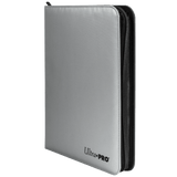 Ultra PRO 9 - Pocket Zippered PRO - Binder: Silver Made With Fire Resistant Materials - E - 15945 - Ultra PRO - Ultra PRO International